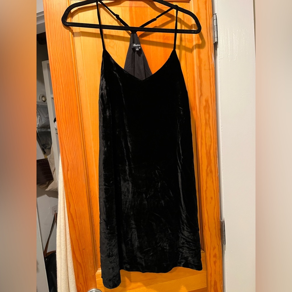 Crushed velvet madewell shift